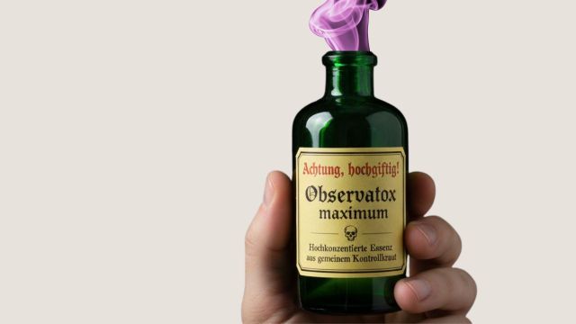 Symbolbild Giftflasche "Observatox maximum"